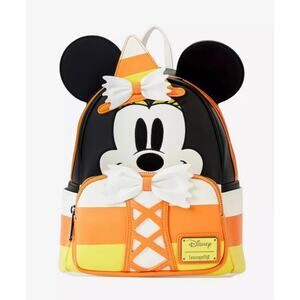 Loungefly Disney Candy Corn Minnie Cosplay Mini Backpack NWT